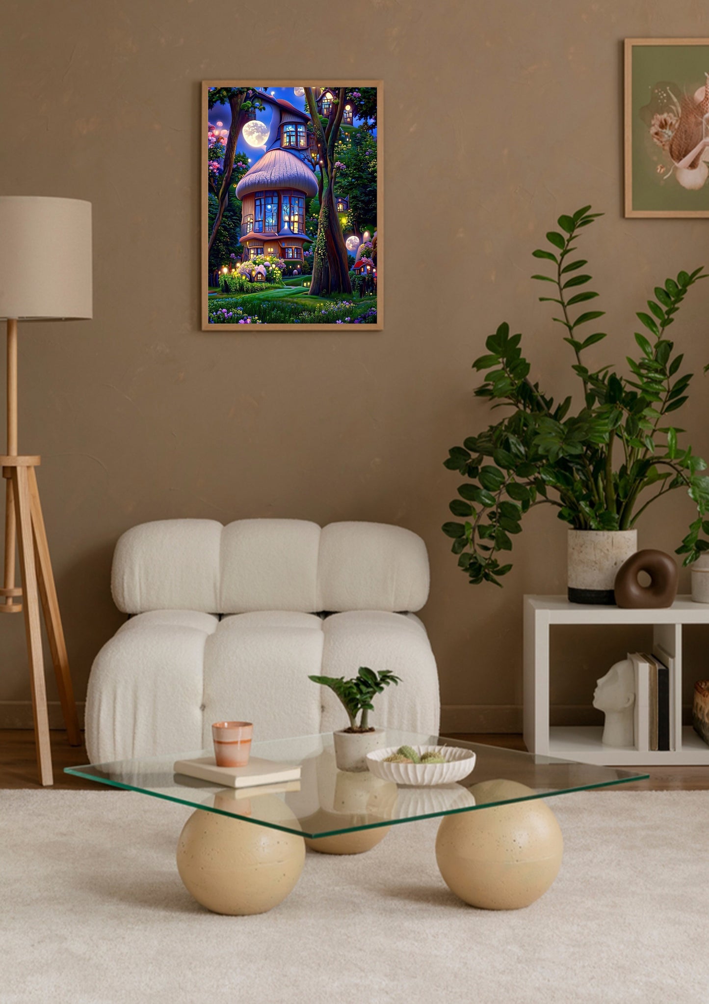 Magical Mushroom House Poster Wall Art