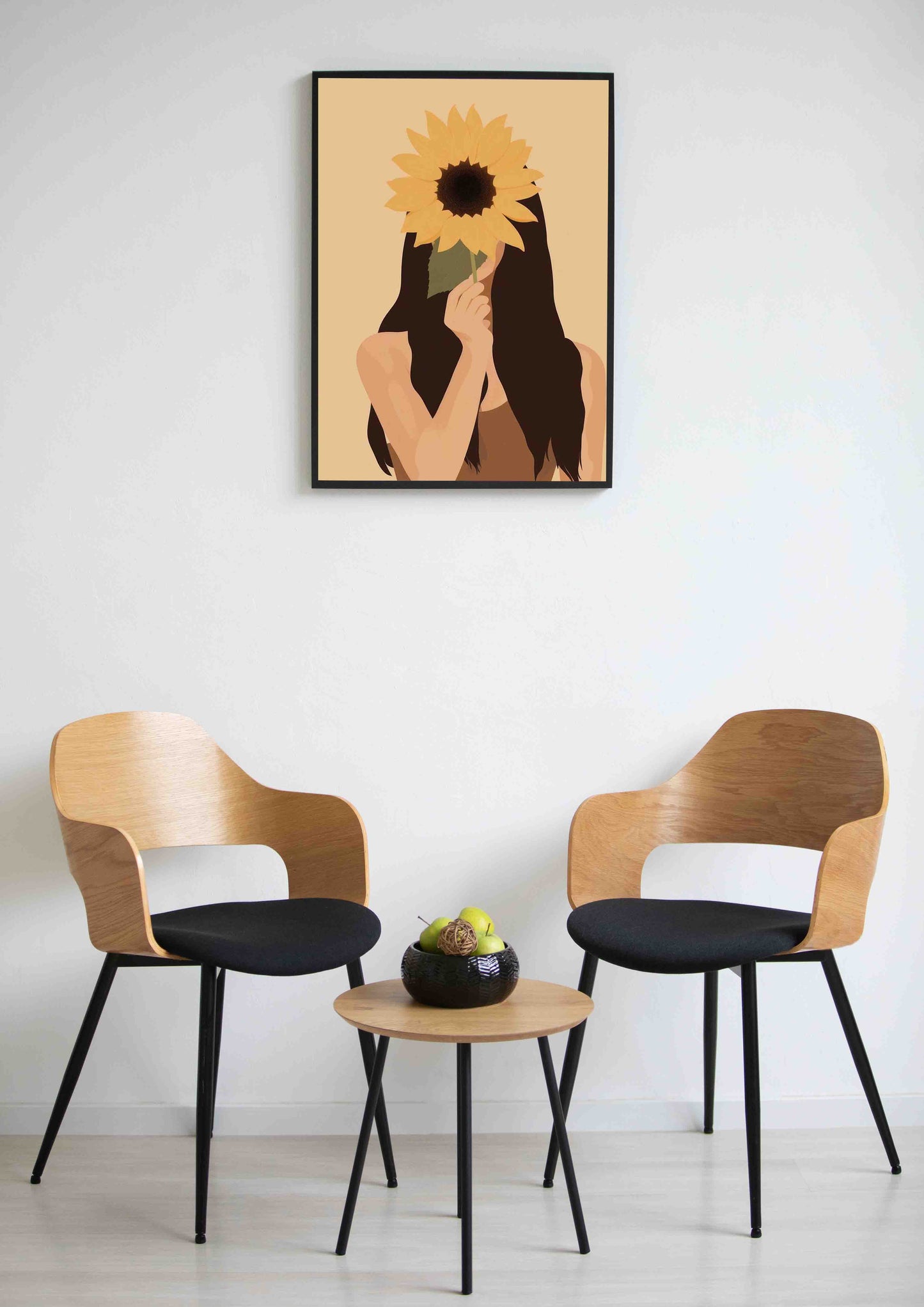 Sunflower Girl Wall Art