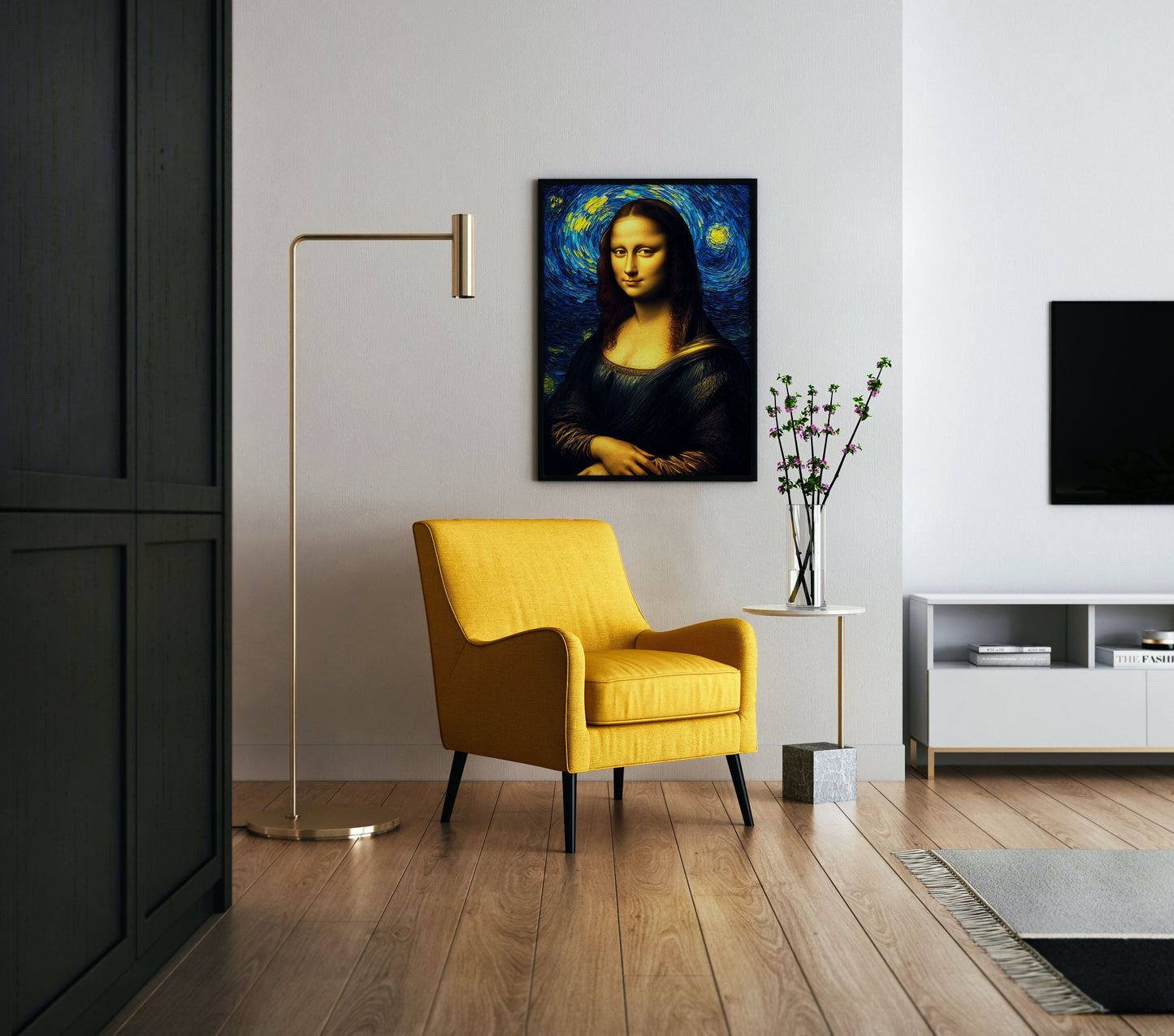 Van Gogh's Mona Lisa Poster Wall Art