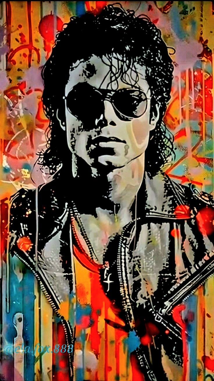 Michael Jackson Graffiti Poster Wall Art