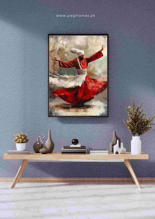 The Red Whirlwind Poster Wall Art