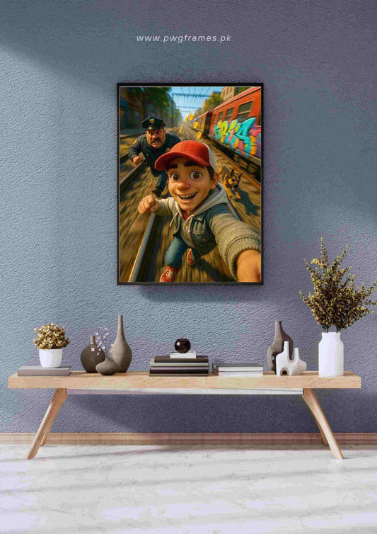 Subway Surfers Chase Poster Wall Art