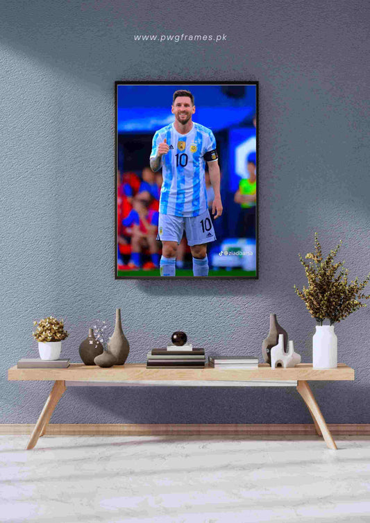 Lionel Messi Argentina Jersey Poster Wall Art