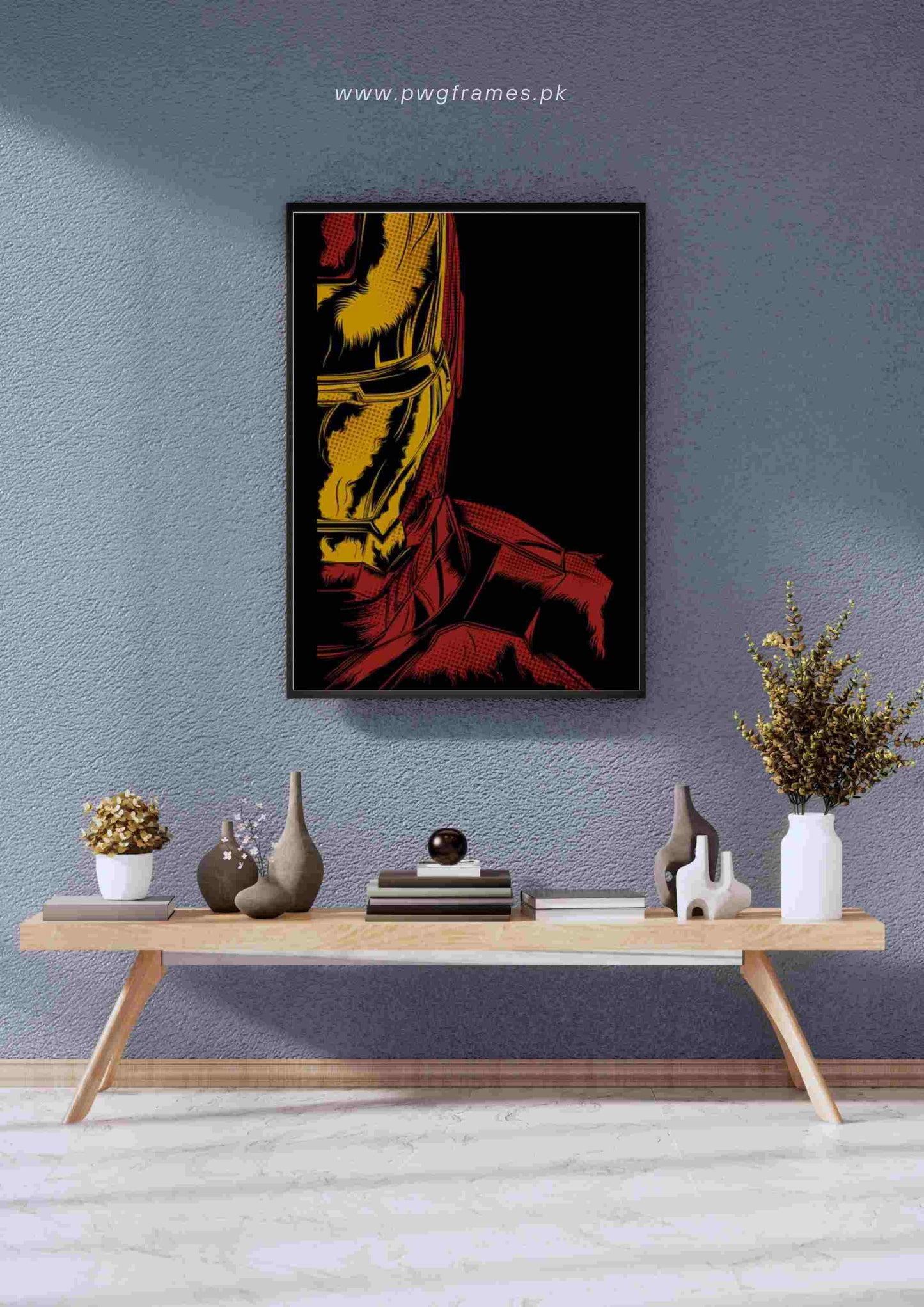 Iron Man Halftone Poster Wall Art