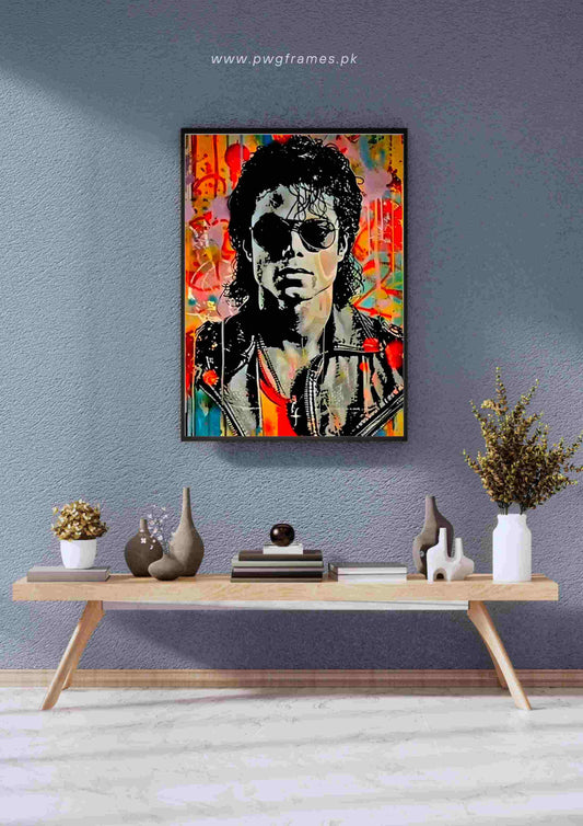 Michael Jackson Graffiti Poster Wall Art