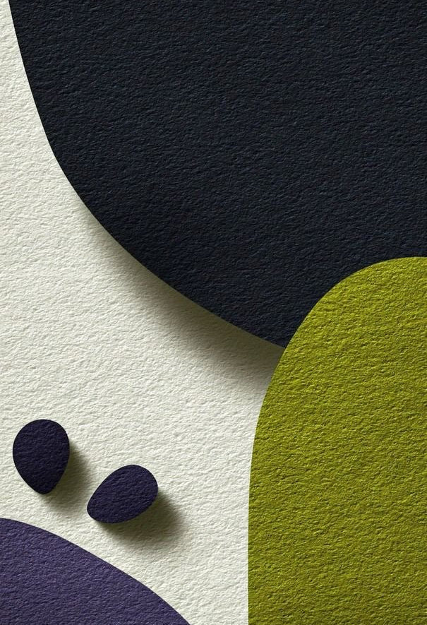 Textured Shapes Abstract Wall Art