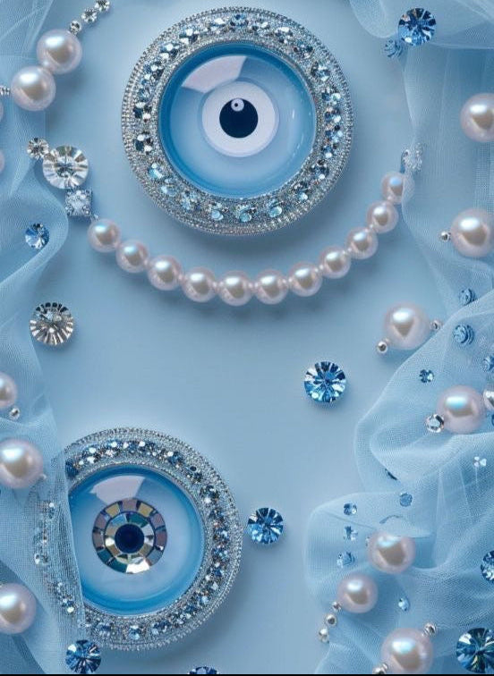 Beaded Evil Eye Wall Art