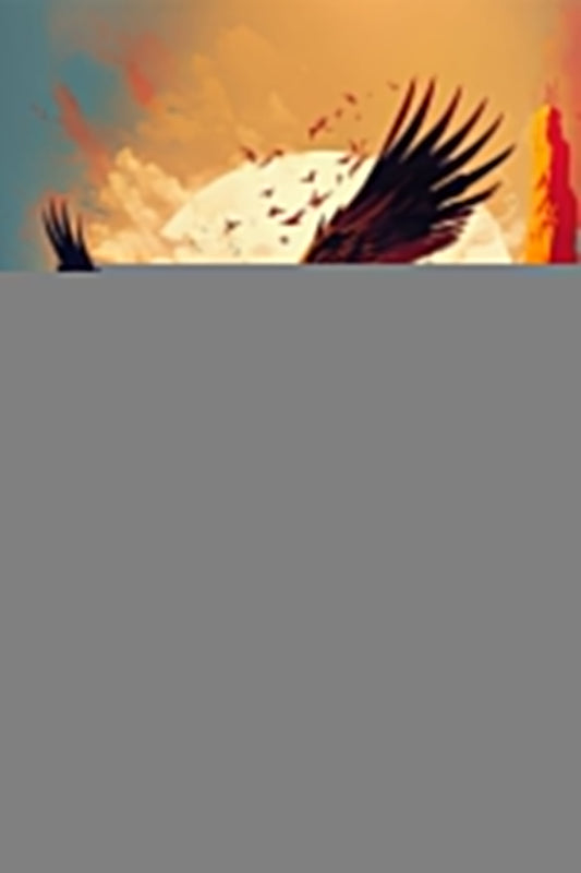 Abstract Eagle Flying Poster Wall Art