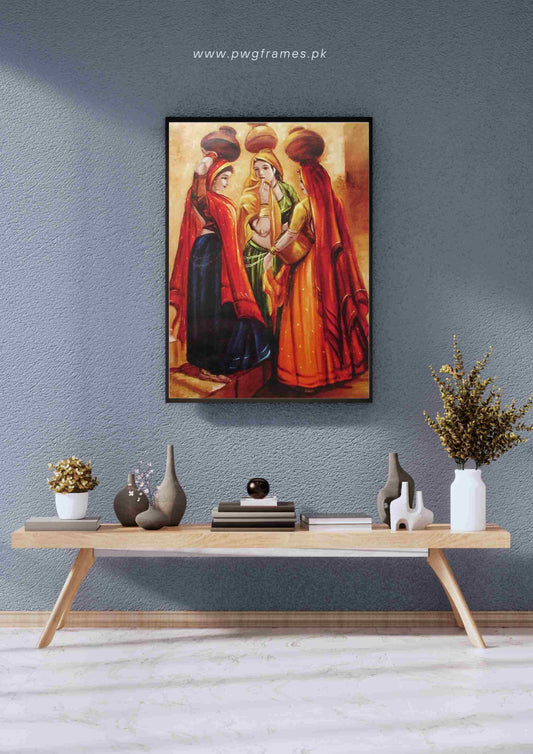 Three Indian Women Poster Wall Art