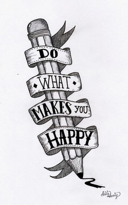 Do What Makes You Happy Poster Wall Art