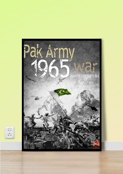 1965 Defence Day of Pakistan Poster Wall Art