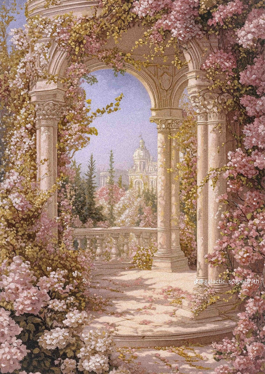 Romantic Garden Archway Poster Wall Art