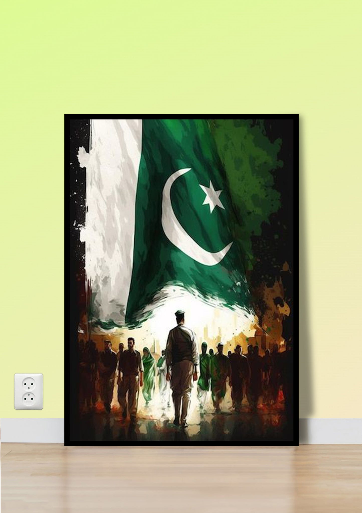 Patriotic Pakistan Flag Poster Wall Art