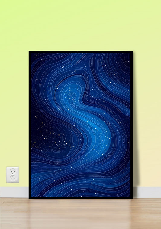 Cosmic Swirl Abstract Wall Art