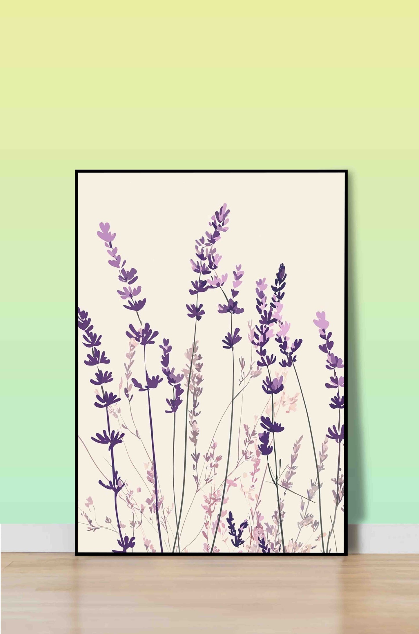 Pastel Purple & Sage Lavender Wall Art