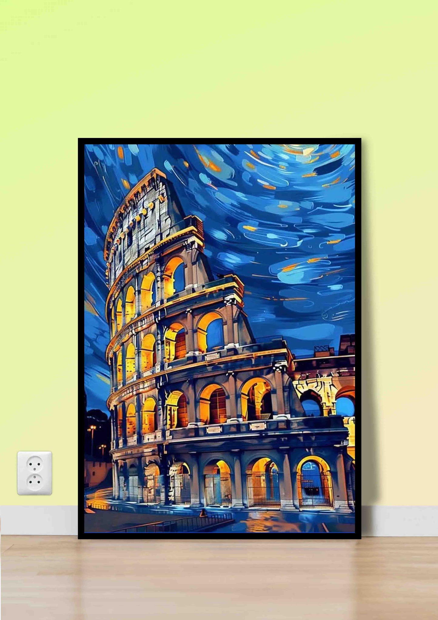 Vibrant Roman Colosseum Poster Wall Art