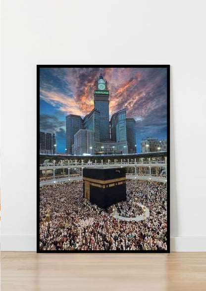 Mecca Clock Tower Holy Site Poster Wall Art