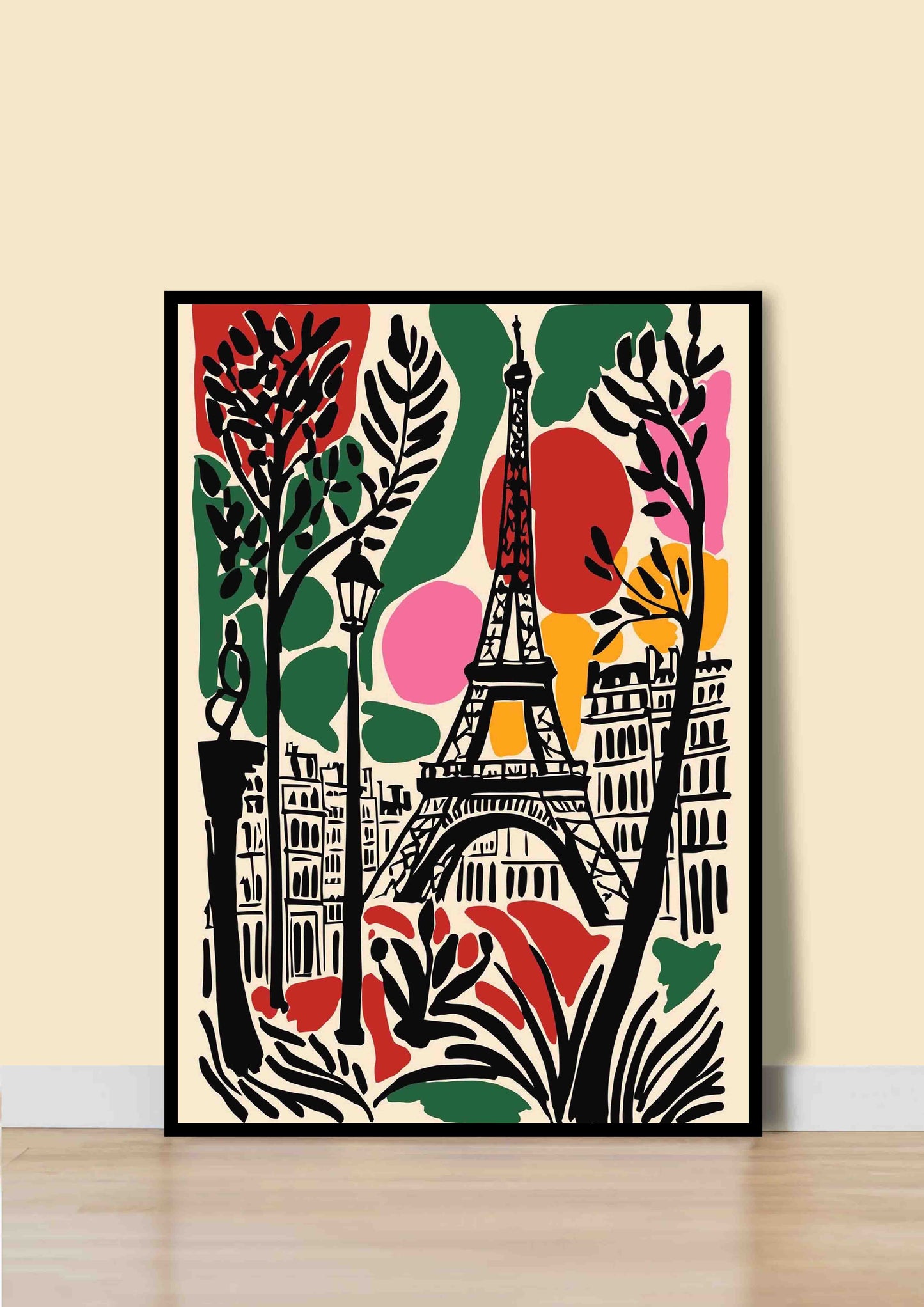 Paris Matisse Abstract City Poster Wall Art