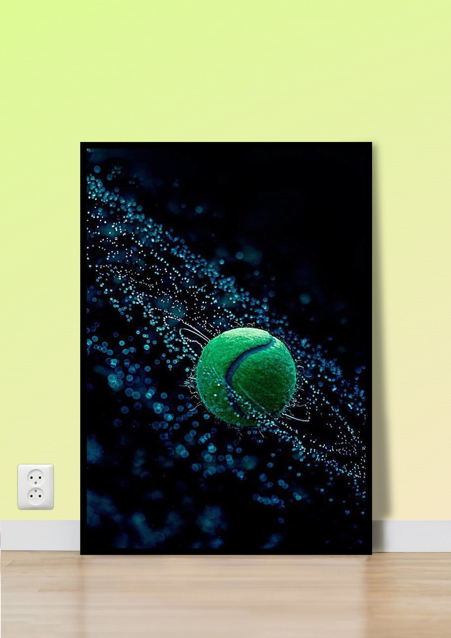 Neon Green Tennis Ball Wall Art