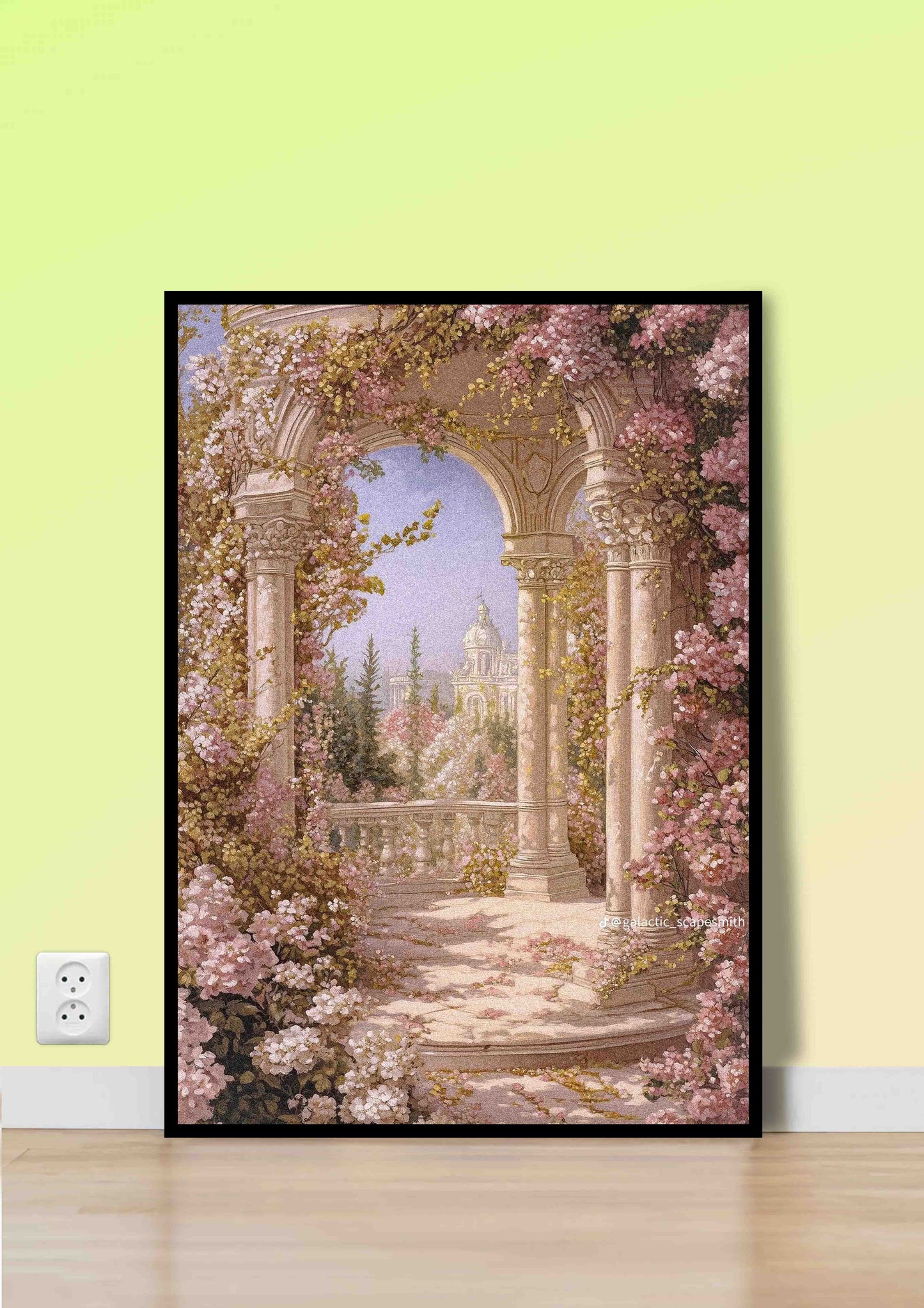 Romantic Garden Archway Poster Wall Art