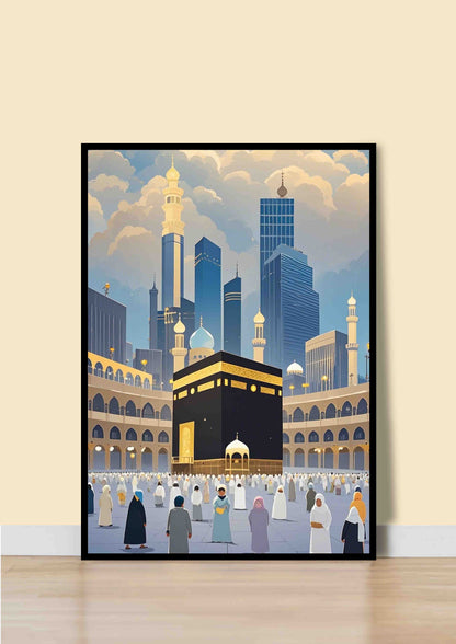 Modern Mecca & Kaaba Wall Art