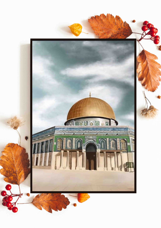 Jerusalem Dome of the Rock Poster Wall Art