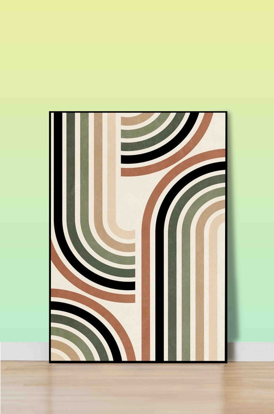 Retro Arches Abstract Wall Art