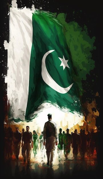 Patriotic Pakistan Flag Poster Wall Art