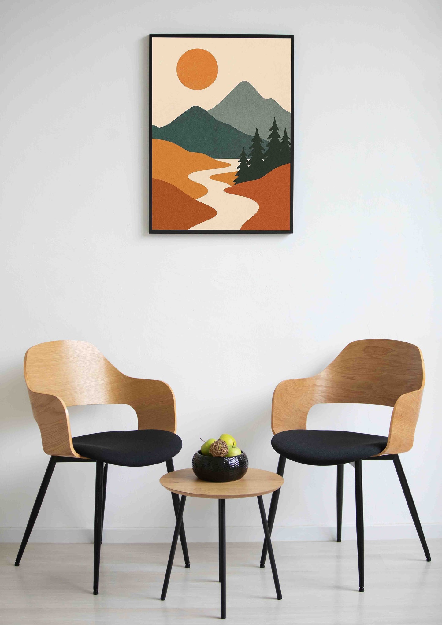 Quiet River Landscape Poster Wall Art