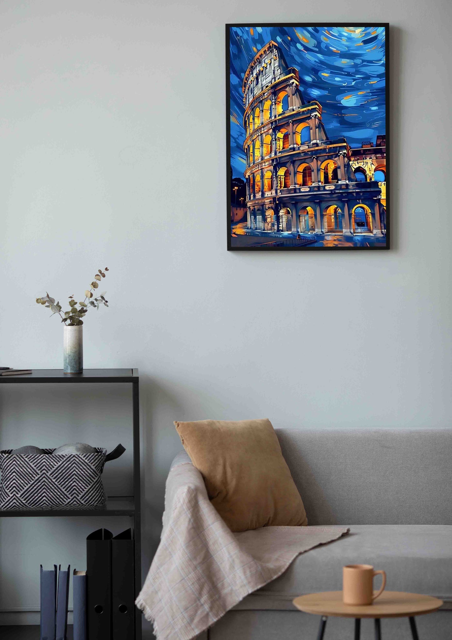 Vibrant Roman Colosseum Poster Wall Art