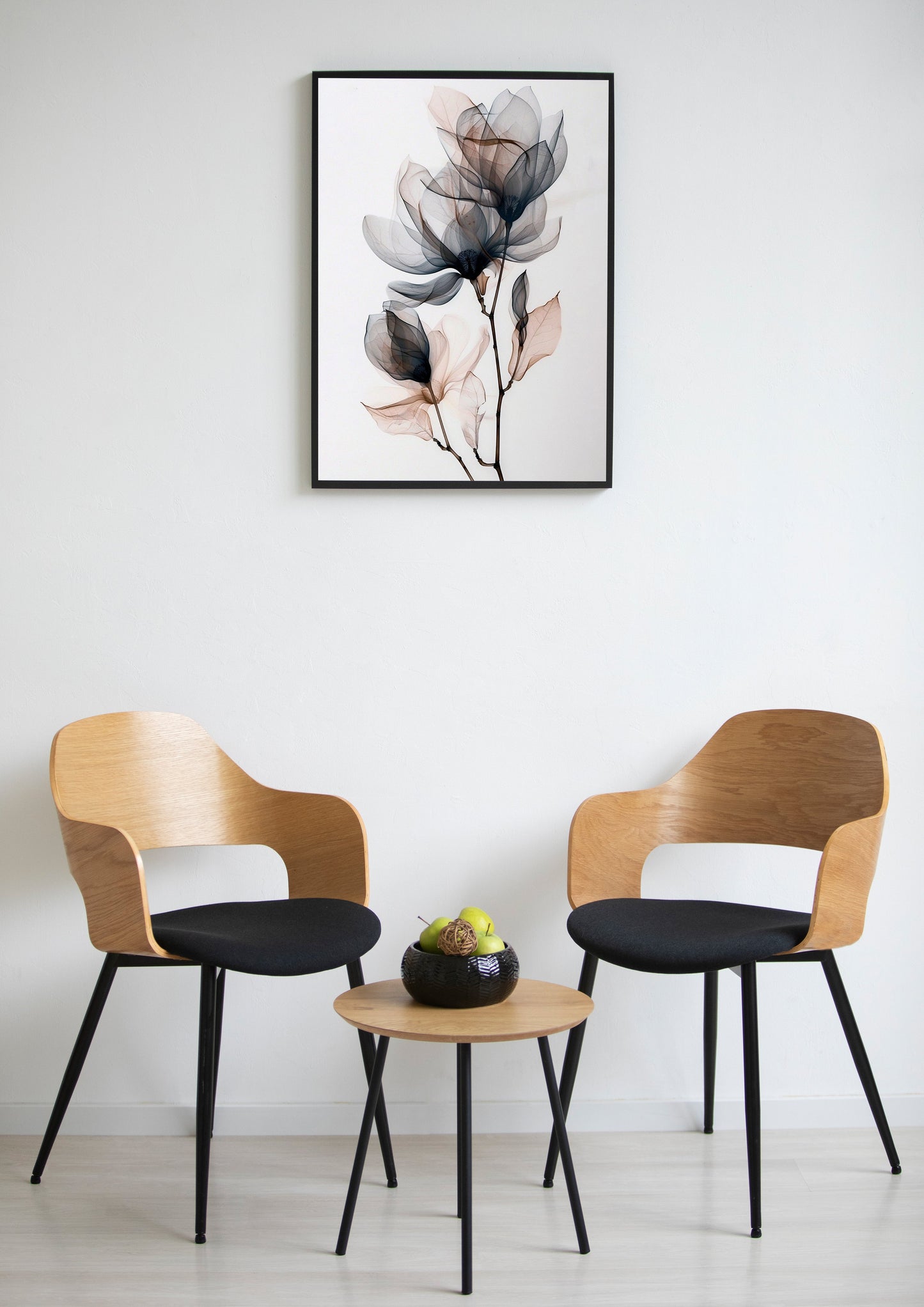 Terracotta & Sage Autumn Floral Poster Wall Art