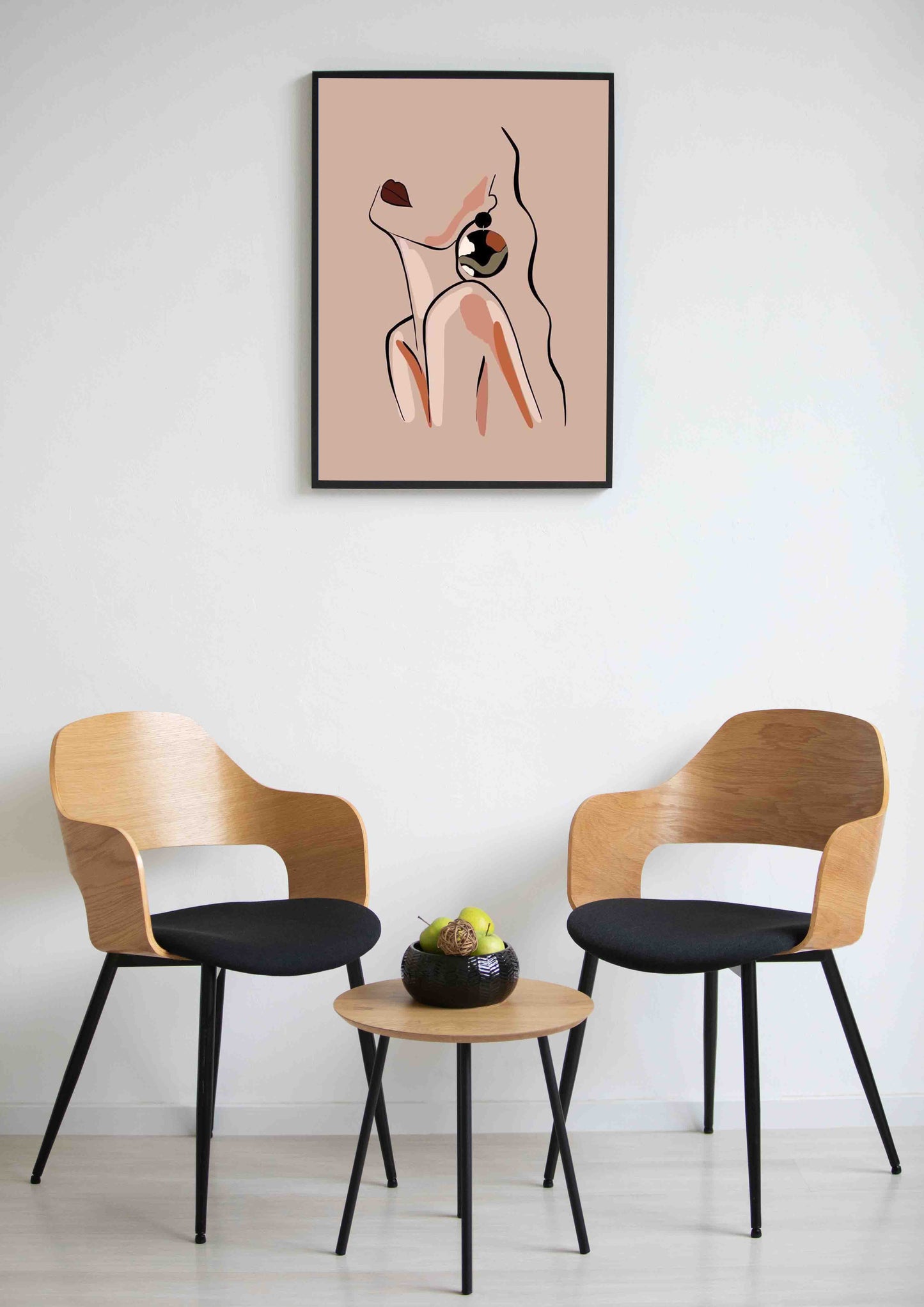 Modern Woman Line Art Wall Art