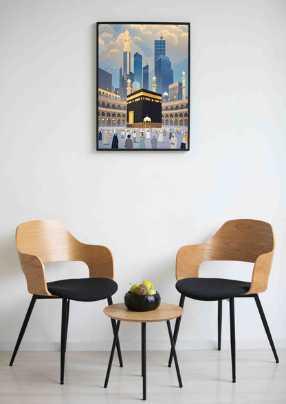 Modern Mecca & Kaaba Wall Art