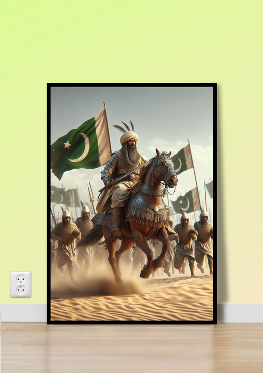 Pakistan Cavalry Charge Poster Wall Art