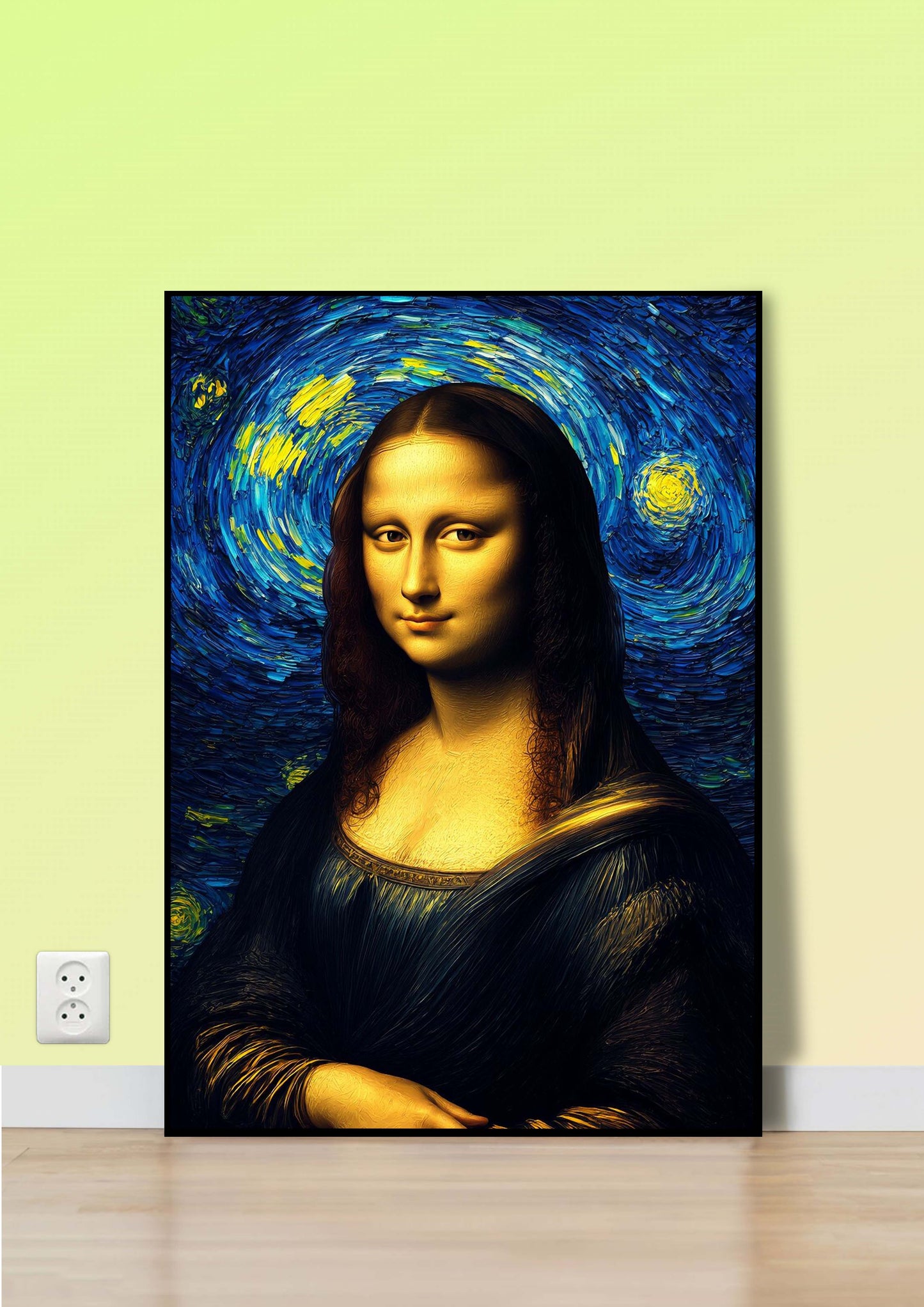 Van Gogh's Mona Lisa Poster Wall Art