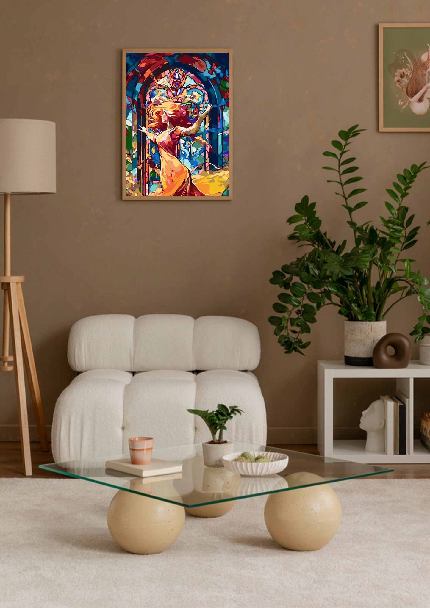 Stained Glass Freedom Abstract Poster Wall Art