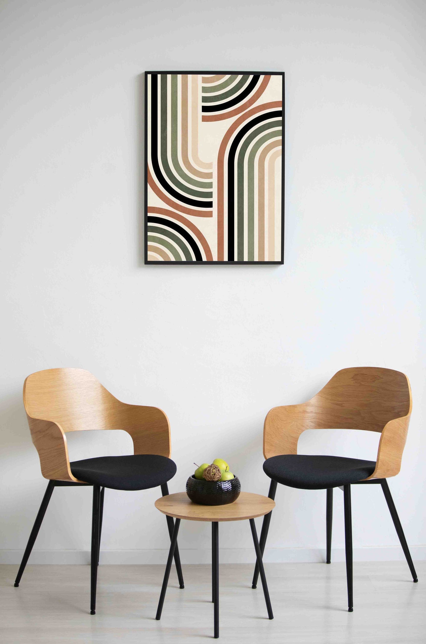 Retro Arches Abstract Wall Art