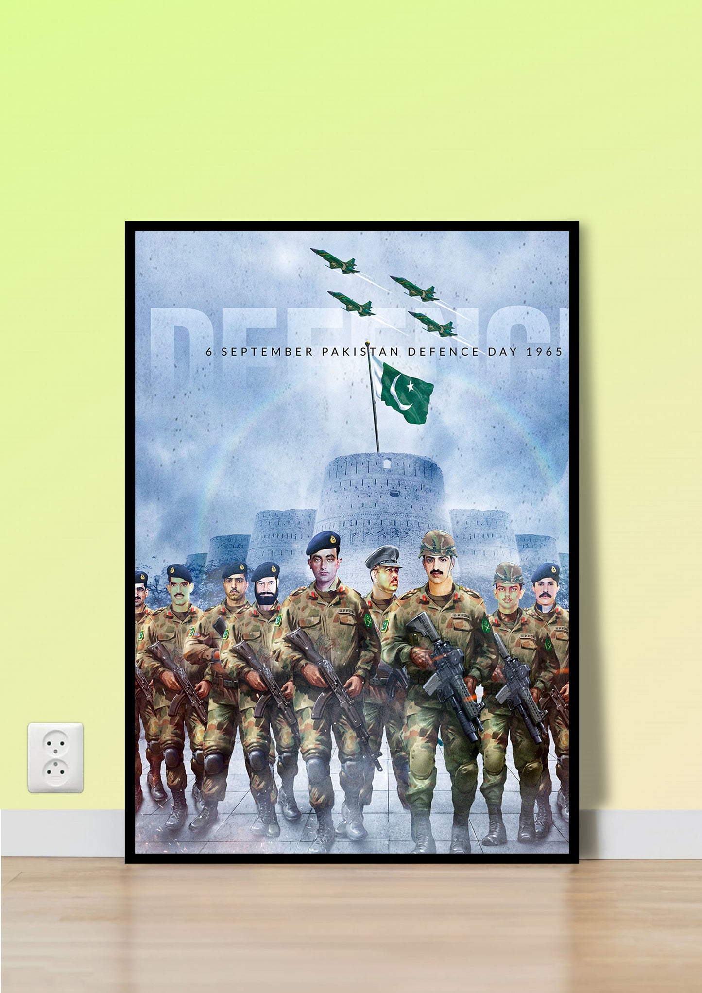 6th September Pakistan Defence Day 1965 Poster Wall Art