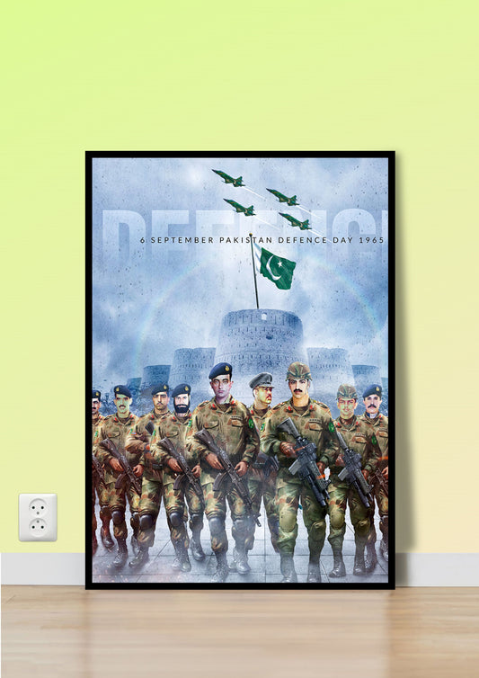 6th September Pakistan Defence Day 1965 Poster Wall Art