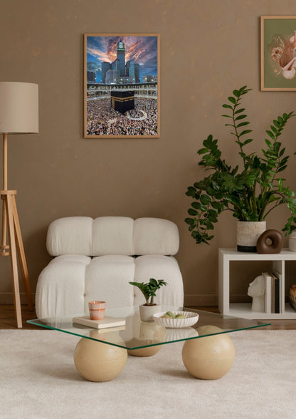 Mecca Clock Tower Holy Site Poster Wall Art