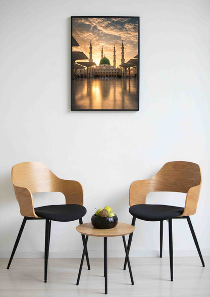 Sunset at Al-Masjid an-Nabawi Wall Art