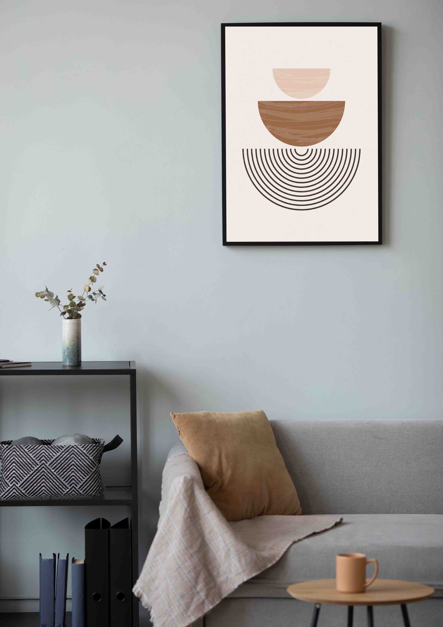 Abstract Bowls & Arcs Poster Wall Art