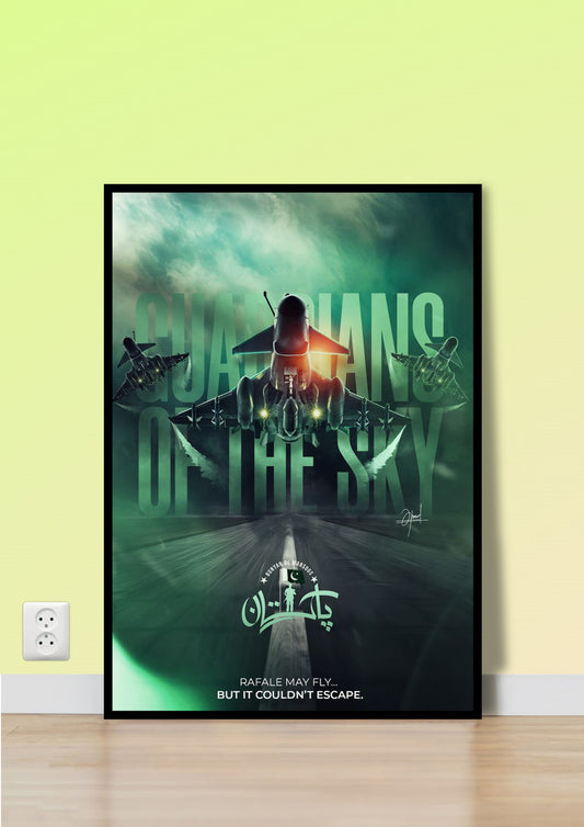 Pakistani Air Force "Guardians of the Sky" Poster Wall Art