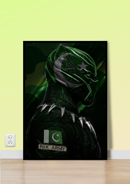 Pakistan Army Black Panther Poster Wall Art