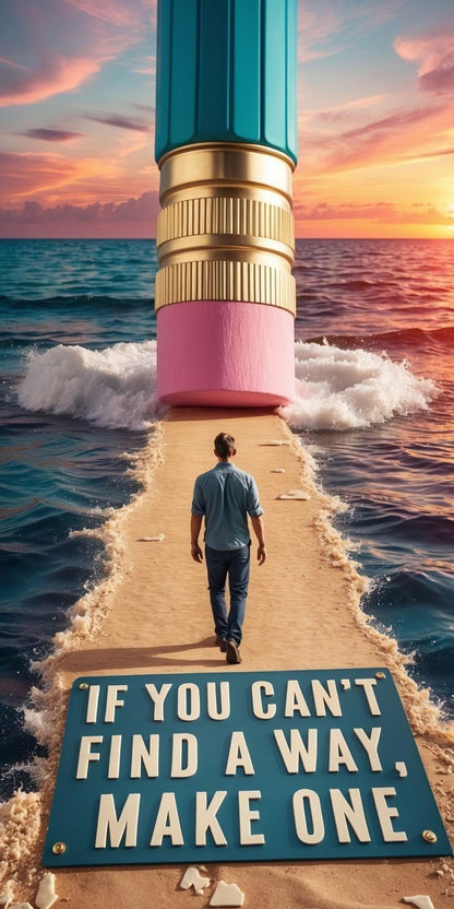 If You Can't Find a Way Motivational Poster Wall Art