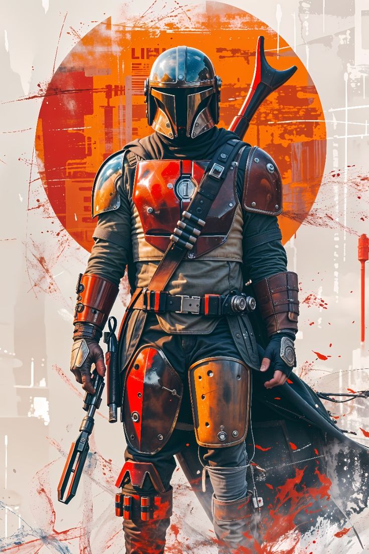 The Mandalorian Hunter Poster Wall Art