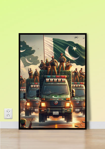 Pakistan Army Parade Poster Wall Art