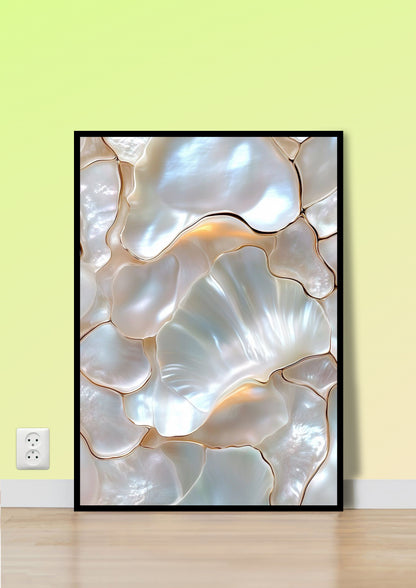Pearlescent Abstract Wall Art