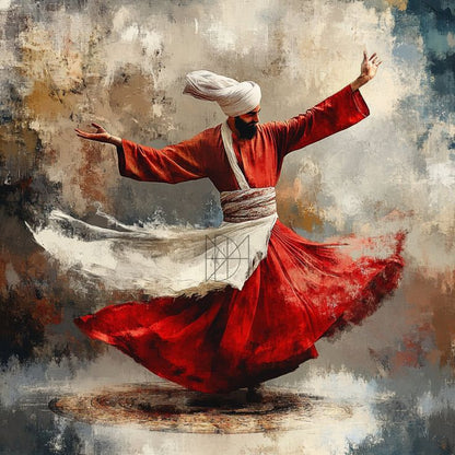 The Red Whirlwind Poster Wall Art