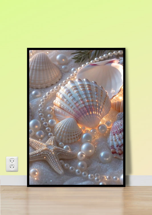 Sea Shell & Pearls Wall Art